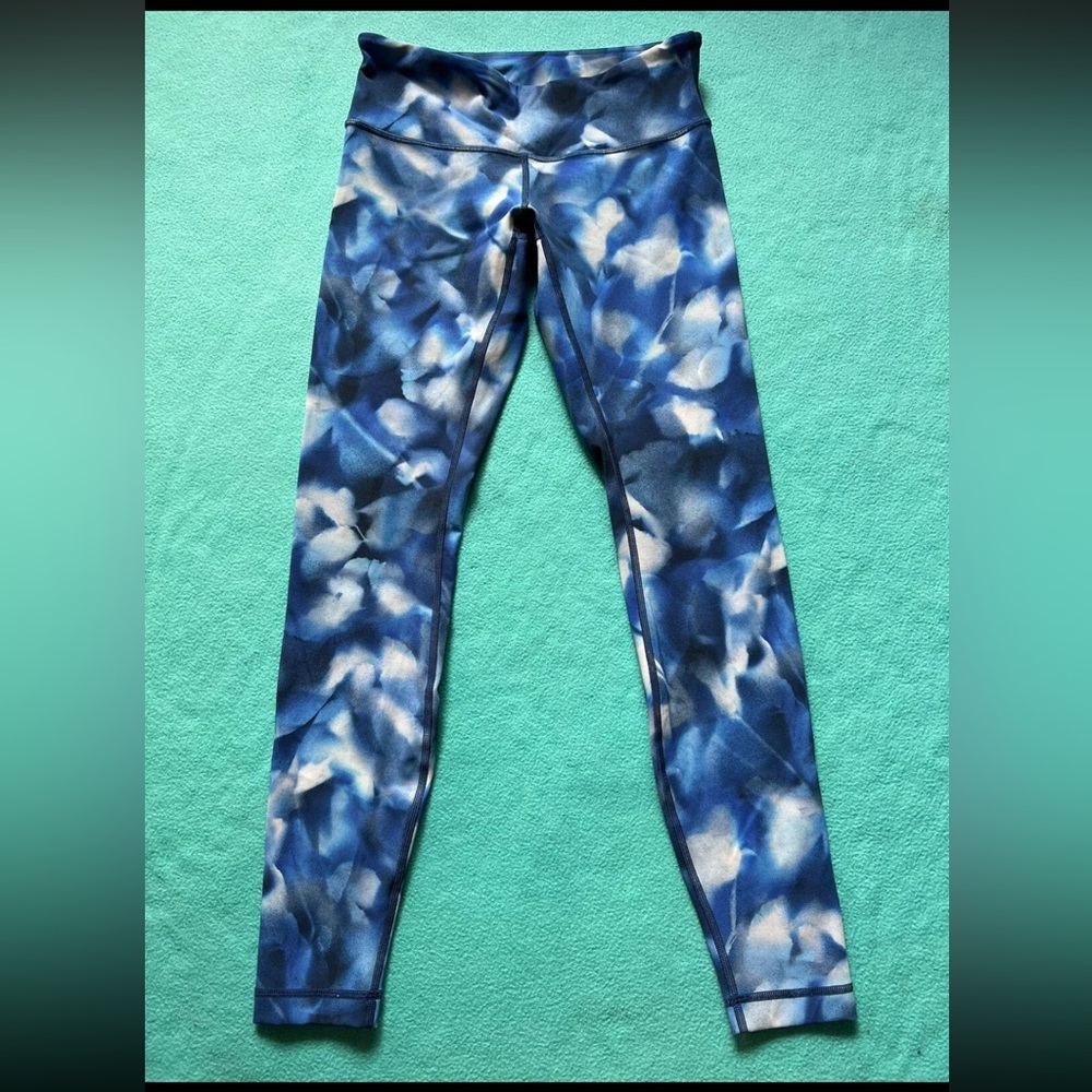 LULLUEMON WUNDER UNDER‎ LR TIGHT BLUSH BLOSSOM ALPINE SZ 6